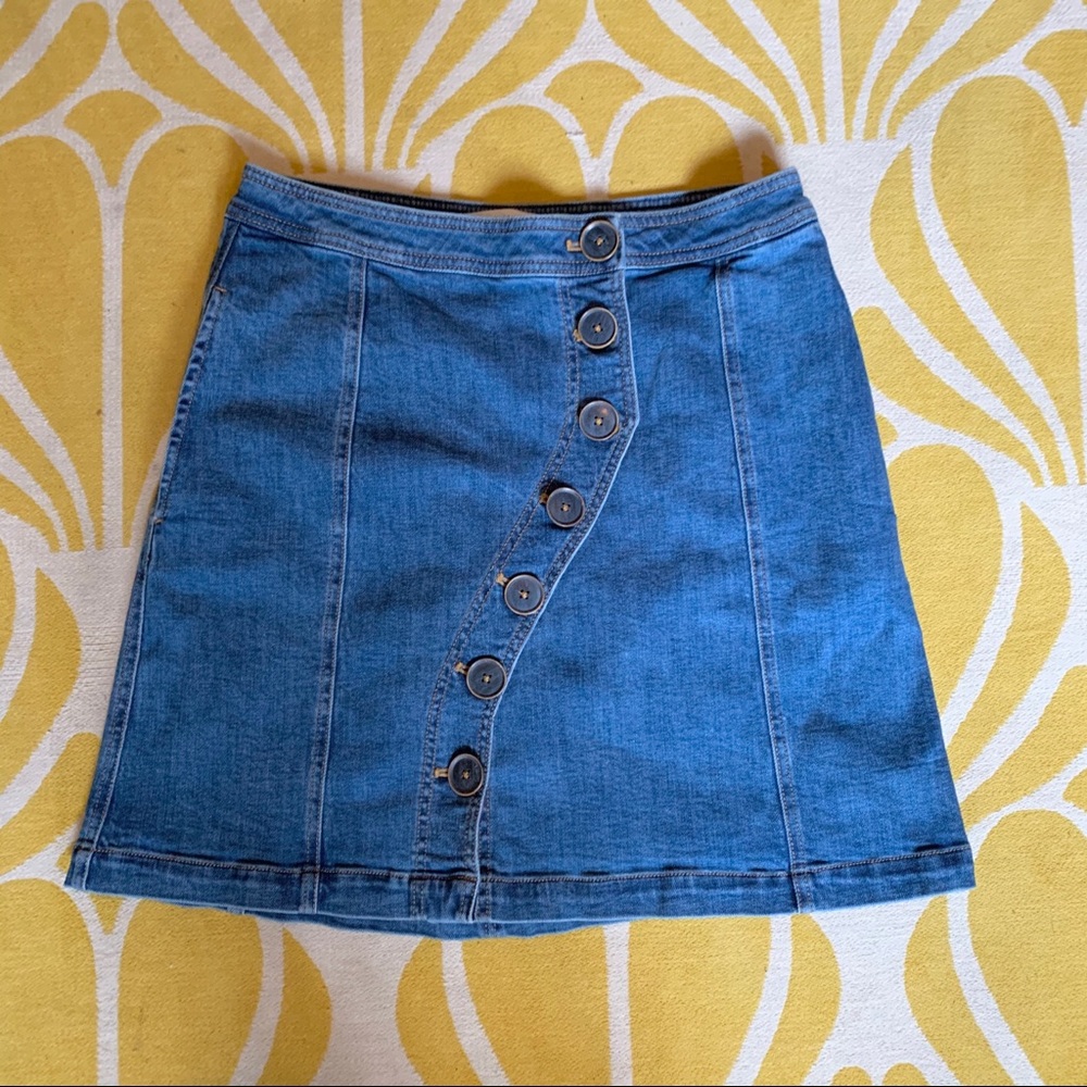 Anthropologie Pilcro Denim Wrap Skirt - Picture 2 of 4